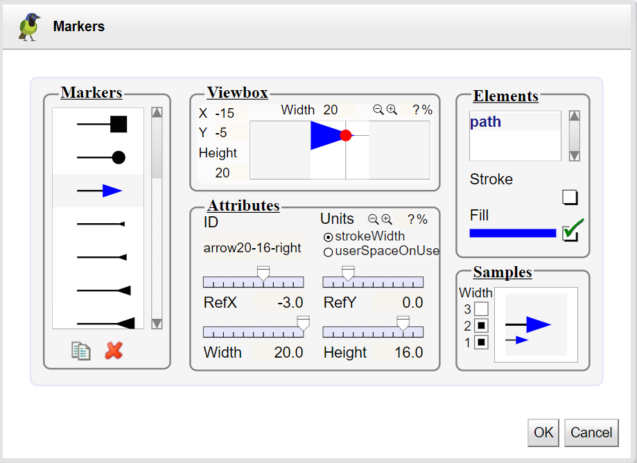 Markers tool