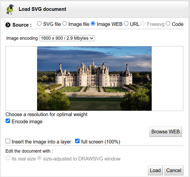 Loading an image from the WEB